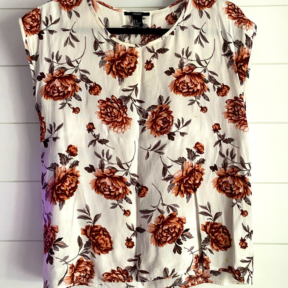 Forever21 floral blouse small